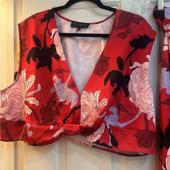 2 Piece Set NWT Eloquii Top & Skirt - Picture 2 of 14